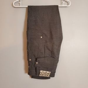 Point Zero womens pants 8 grey cargo mid rise slim fit